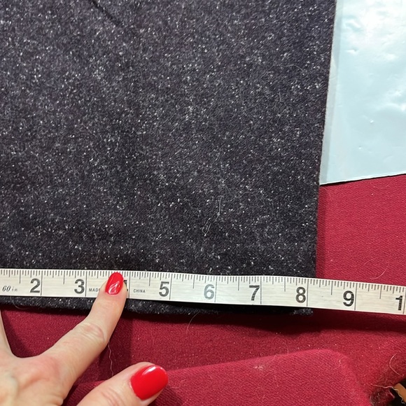 Norton Mcnaughton dark purple WOOL lined Trouser Pants high rise women’s sz  10 - Picture 5 of 16